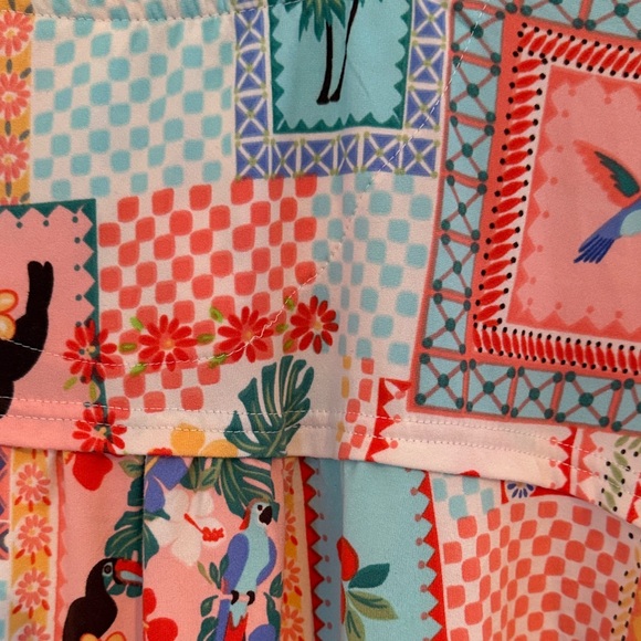 Cuddl Duds Allover Print Short Sleeve Sleep Shirt & Bermuda Shorts Pajama Set XS - Picture 8 of 10